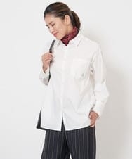 PG3AV08058 GEORGES RECH(ジョルジュ・レッシュ) 幾何学プリントスカーフ ブルー