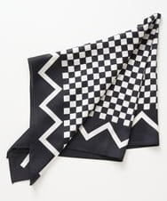 PG3AV08058 GEORGES RECH(ジョルジュ・レッシュ) 幾何学プリントスカーフ ブルー