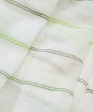 PG3EE09150 GEORGES RECH(ジョルジュ・レッシュ) スパンコールヤーンボーダーストール グリーン