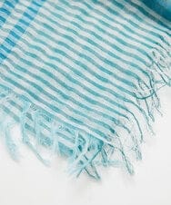 PG3GD24090 GEORGES RECH(ジョルジュ・レッシュ) コットンリネンチェックストール ブルー