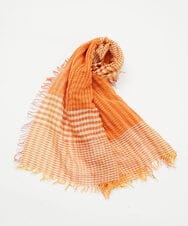 PG3GD24090 GEORGES RECH(ジョルジュ・レッシュ) コットンリネンチェックストール ブルー