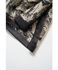 PG3GD25130 GEORGES RECH(ジョルジュ・レッシュ) サファリリーフプリントストール ブラック系