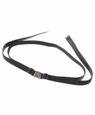 PG4AP10079 GEORGES RECH(ジョルジュ・レッシュ) フェイクレザーナローベルト ブラック