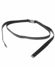 PG4AP10079 GEORGES RECH(ジョルジュ・レッシュ) フェイクレザーナローベルト ブラック