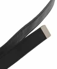 PG4AP10079 GEORGES RECH(ジョルジュ・レッシュ) フェイクレザーナローベルト ブラック