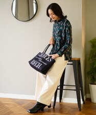 PG5AD01150 GEORGES RECH(ジョルジュ・レッシュ) ロゴニットトートバッグ ブラック系