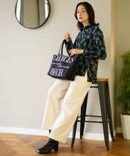 PG5AD01150 GEORGES RECH(ジョルジュ・レッシュ) ロゴニットトートバッグ ブラック系