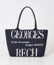 PG5AD01150 GEORGES RECH(ジョルジュ・レッシュ) ロゴニットトートバッグ ブラック系