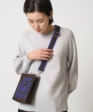 PG5AD02130 GEORGES RECH(ジョルジュ・レッシュ) ロゴニットミニショルダーバッグ ブラウン系