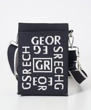 PG5AD02130 GEORGES RECH(ジョルジュ・レッシュ) ロゴニットミニショルダーバッグ ブラック系