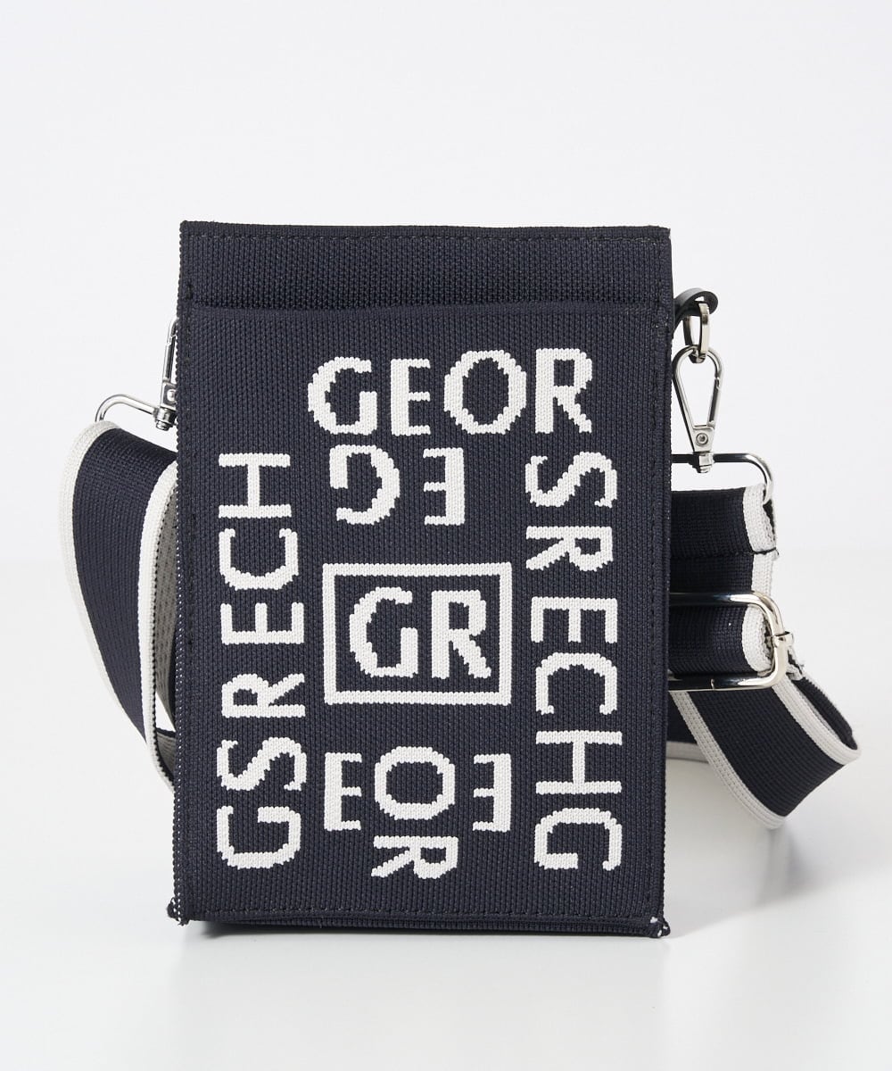 PG5AD02130 GEORGES RECH(ジョルジュ・レッシュ) ロゴニットミニショルダーバッグ ブラック系