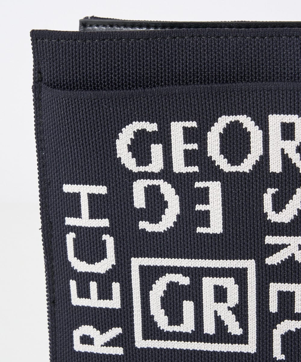 PG5AD02130 GEORGES RECH(ジョルジュ・レッシュ) ロゴニットミニショルダーバッグ ブラック系