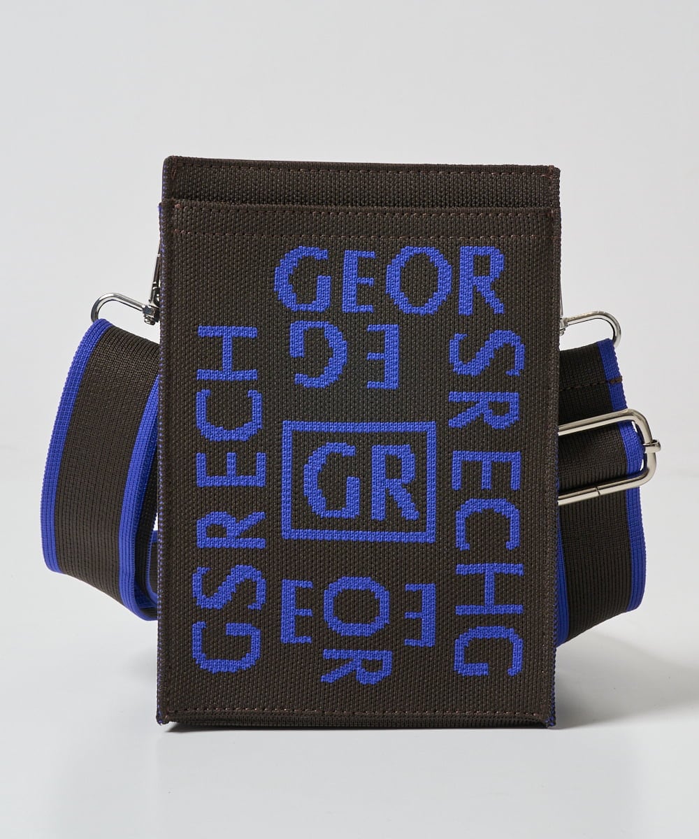 PG5AD02130 GEORGES RECH(ジョルジュ・レッシュ) ロゴニットミニショルダーバッグ ブラック系