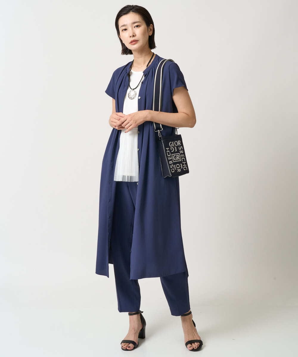 PG5AD02130 GEORGES RECH(ジョルジュ・レッシュ) ロゴニットミニショルダーバッグ ブラック系