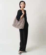 PG5AD03230 GEORGES RECH(ジョルジュ・レッシュ) ファーショルダーバッグ ベージュ
