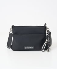 PG5AD04250 GEORGES RECH(ジョルジュ・レッシュ) チャーム付きレオパードテープショルダーバッグ ブラック