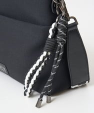 PG5AD04250 GEORGES RECH(ジョルジュ・レッシュ) チャーム付きレオパードテープショルダーバッグ ブラック