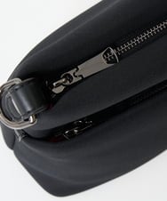 PG5AD04250 GEORGES RECH(ジョルジュ・レッシュ) チャーム付きレオパードテープショルダーバッグ ブラック