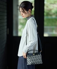 PG5AG22180 GEORGES RECH(ジョルジュ・レッシュ) GRモノグラムジャカードミニショルダー2wayバッグ  ブラック