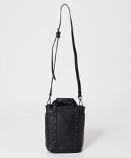 PG5AV09270 GEORGES RECH(ジョルジュ・レッシュ) レザースタッズミニショルダーバッグ ブラック