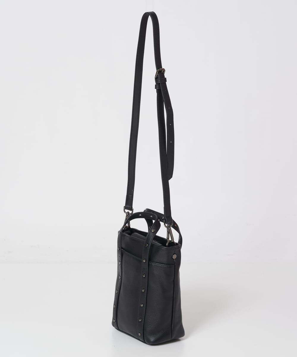 PG5AV09270 GEORGES RECH(ジョルジュ・レッシュ) レザースタッズミニショルダーバッグ ブラック