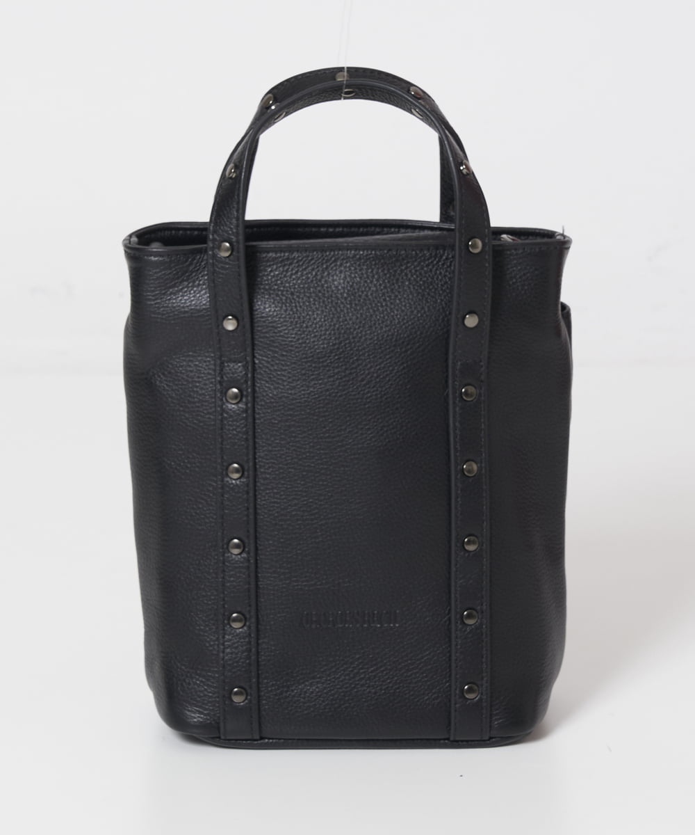 PG5AV09270 GEORGES RECH(ジョルジュ・レッシュ) レザースタッズミニショルダーバッグ ブラック