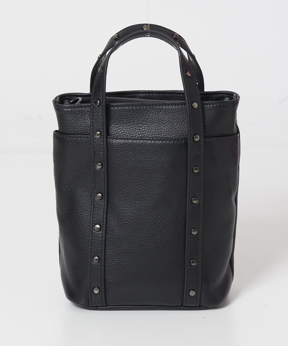 PG5AV09270 GEORGES RECH(ジョルジュ・レッシュ) レザースタッズミニショルダーバッグ ブラック