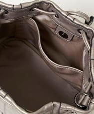 PG5AV10290 GEORGES RECH(ジョルジュ・レッシュ) レザースタッズ巾着ショルダーバッグ ゴールド