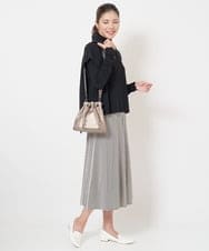 PG5AV10290 GEORGES RECH(ジョルジュ・レッシュ) レザースタッズ巾着ショルダーバッグ ゴールド