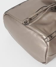 PG5AV10290 GEORGES RECH(ジョルジュ・レッシュ) レザースタッズ巾着ショルダーバッグ ゴールド