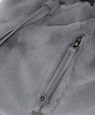 PG5AV13190 GEORGES RECH(ジョルジュ・レッシュ) フェイクファーバッグ ダークグレー