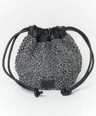 PG5EB23130 GEORGES RECH(ジョルジュ・レッシュ) メタリック巾着バッグ ブラック
