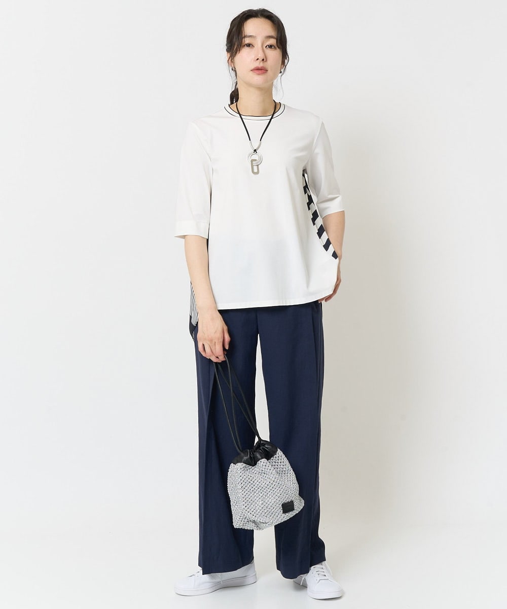 PG5EB23130 GEORGES RECH(ジョルジュ・レッシュ) メタリック巾着バッグ ブラック