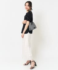 PG5EB23130 GEORGES RECH(ジョルジュ・レッシュ) メタリック巾着バッグ ブラック