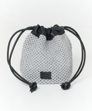 PG5EB23130 GEORGES RECH(ジョルジュ・レッシュ) メタリック巾着バッグ ブラック