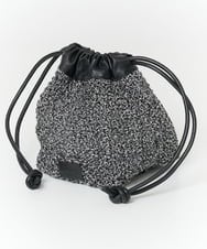 PG5EB23130 GEORGES RECH(ジョルジュ・レッシュ) メタリック巾着バッグ ブラック