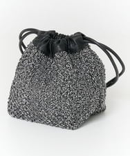 PG5EB23130 GEORGES RECH(ジョルジュ・レッシュ) メタリック巾着バッグ ブラック