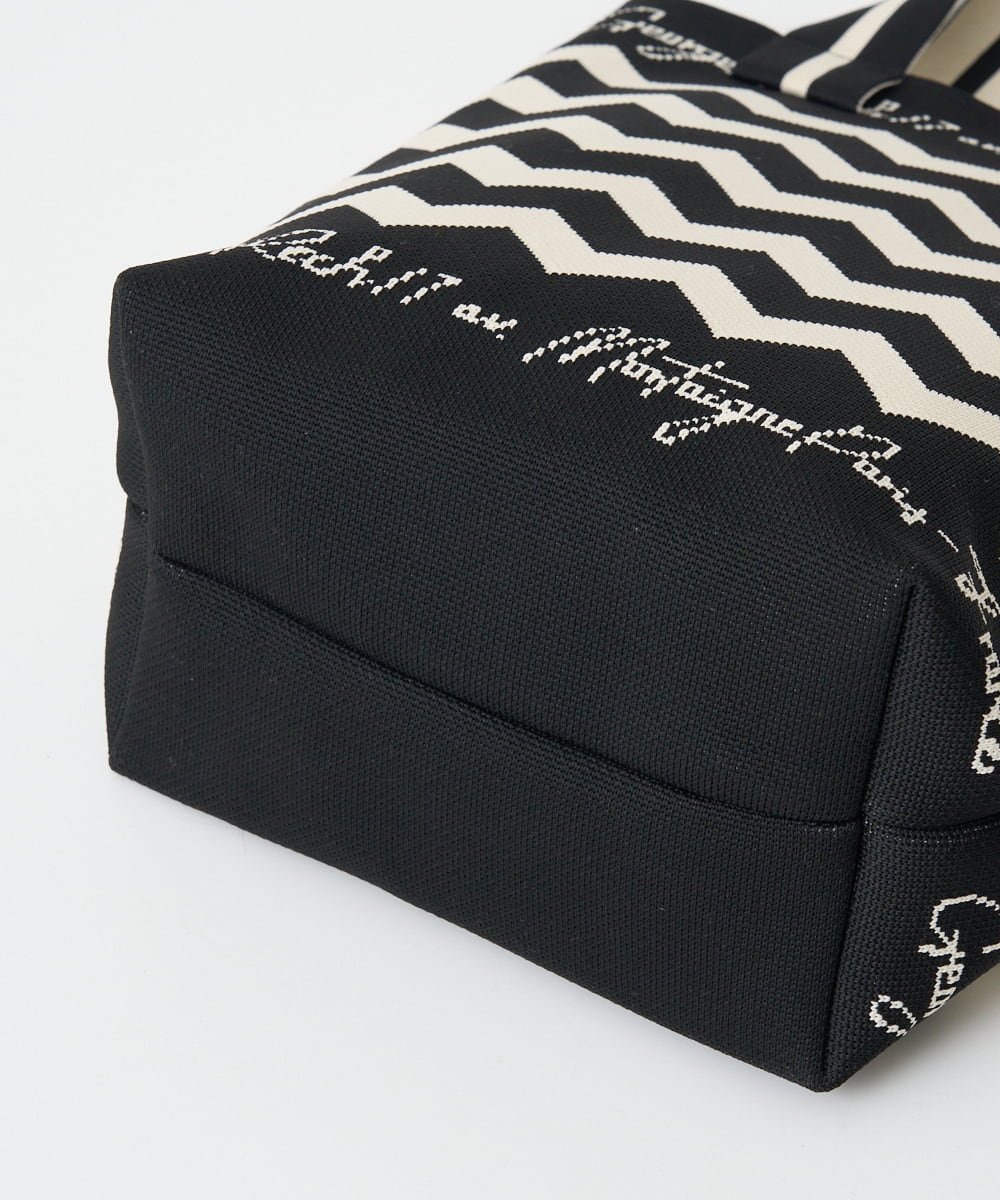 PG5EE10098 GEORGES RECH(ジョルジュ・レッシュ) ジャガードニットトートバッグ ブラック