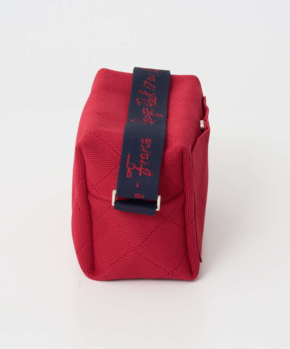 PG5EE11098 GEORGES RECH(ジョルジュ・レッシュ) ニットショルダースクエアバッグ レッド