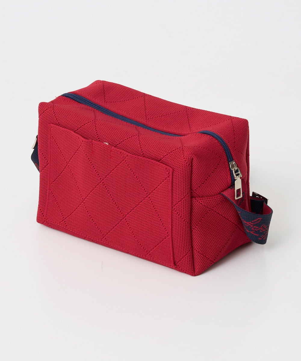 PG5EE11098 GEORGES RECH(ジョルジュ・レッシュ) ニットショルダースクエアバッグ レッド