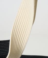 PG5GA38098 GEORGES RECH(ジョルジュ・レッシュ) 幾何プリントニットバッグ ネイビー系