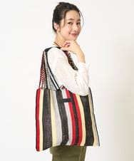 PG5GA39098 GEORGES RECH(ジョルジュ・レッシュ) ハンドメイドハンモックバッグ レッド系