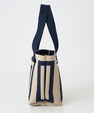 PG5GD27090 GEORGES RECH(ジョルジュ・レッシュ) 幾何学柄ニットトートバッグ ネイビー