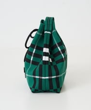 PG5GD28090 GEORGES RECH(ジョルジュ・レッシュ) 幾何学柄ニット巾着ショルダーバッグ カーキ