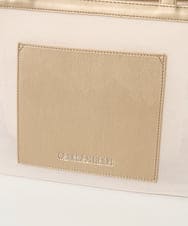 PG5GD29230 GEORGES RECH(ジョルジュ・レッシュ) スパンコールボーダー刺繍シアートートバッグ アイボリー