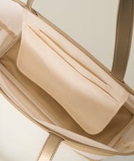 PG5GD29230 GEORGES RECH(ジョルジュ・レッシュ) スパンコールボーダー刺繍シアートートバッグ アイボリー