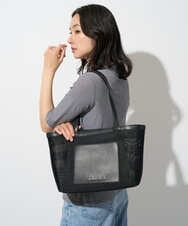 PG5GD29230 GEORGES RECH(ジョルジュ・レッシュ) スパンコールボーダー刺繍シアートートバッグ アイボリー