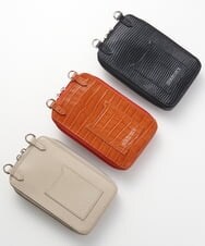 PG5GS08190 GEORGES RECH(ジョルジュ・レッシュ) 型押しスマフォポシェット オレンジ