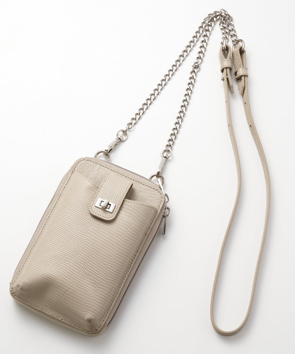 PG5GS08190 GEORGES RECH(ジョルジュ・レッシュ) 型押しスマフォポシェット オレンジ