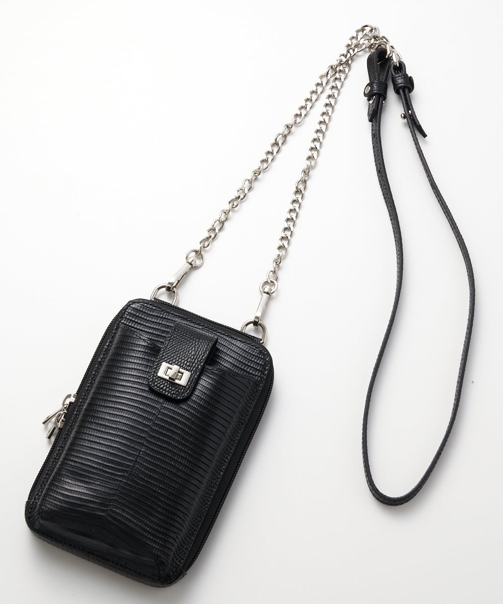 PG5GS08190 GEORGES RECH(ジョルジュ・レッシュ) 型押しスマフォポシェット オレンジ